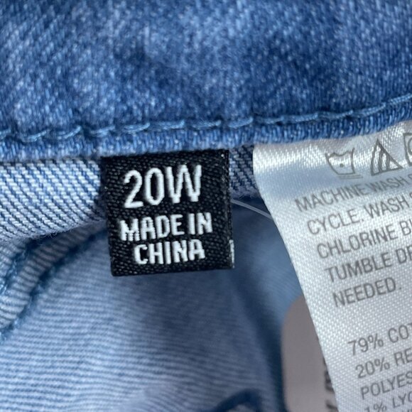 Susan Graver Tapered Stretch Denim Repreve Jeans Medium Wash (28”) a1556 - Picture 8 of 11